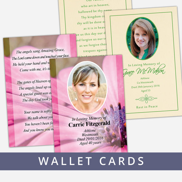 Wallet Memorial Cards
