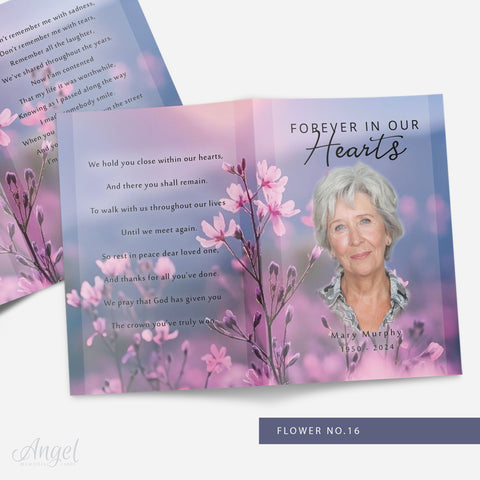 Memorial Card Flower no.16