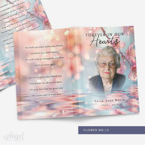 Memorial Card Flower no.12