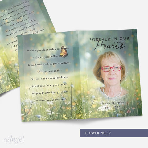 Memorial Card Flower no.17