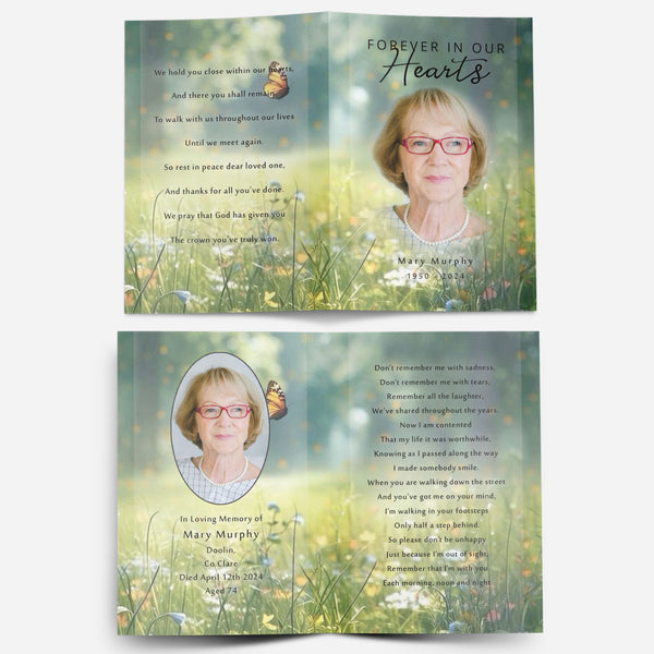 Memorial Card Flower no.17