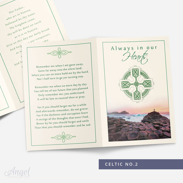 Celtic Memorial Card
