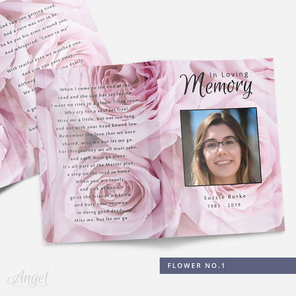 Memorial Card Flower no.1