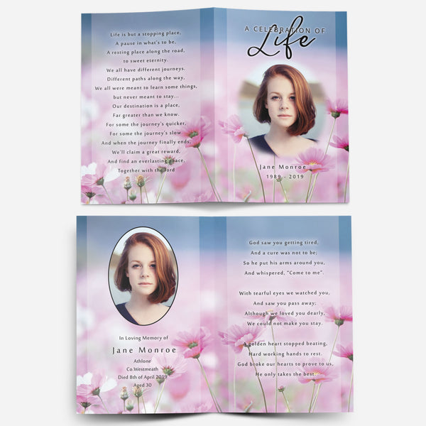 Memorial Card Flower no.3