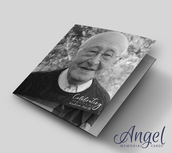 Trifold lifetime Memorial Card